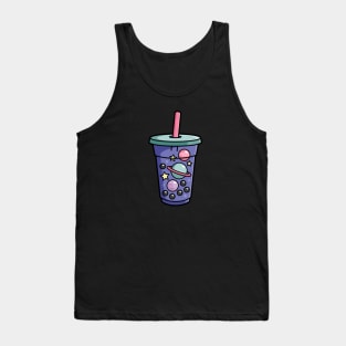 Kawaii Bubble Tea in Space Tank Top